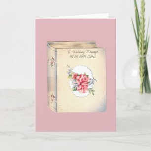 Carte Mariage Livre vintage D'Amour