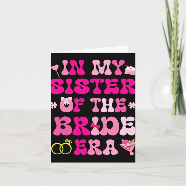 Carte Mariage Mariage Des Coeurs Fleurs Dans Ma Soeur De (Devant)