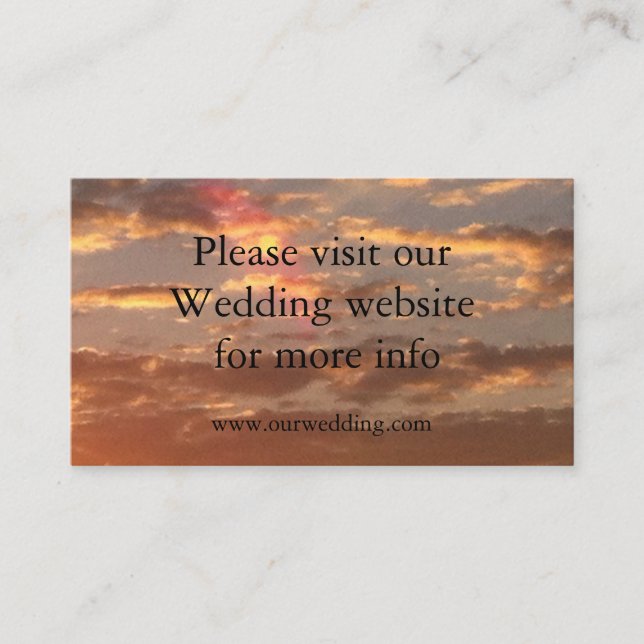 Carte mariage Mariage Sunset (Devant)