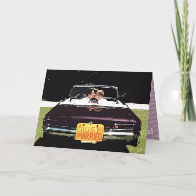 Carte mariage masculin "marié" GREETING CARD (Devant)