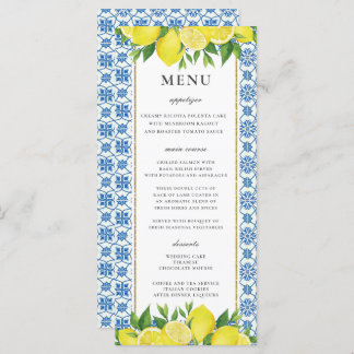 Carte Mariage méditerranéenne Lemon Foliage