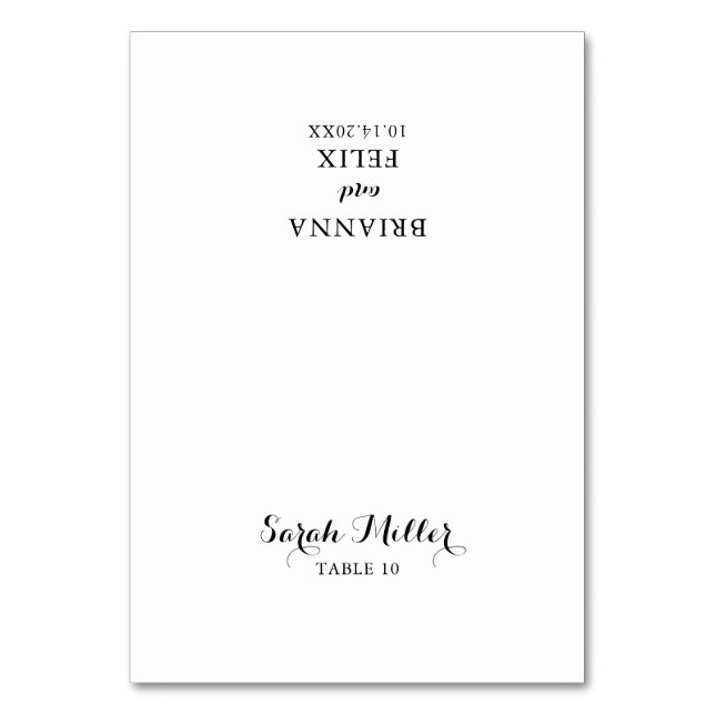 Carte Mariage moderne de calligraphie (Par défaut)