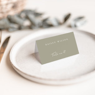 Carte Mariage moderne Gris Simple