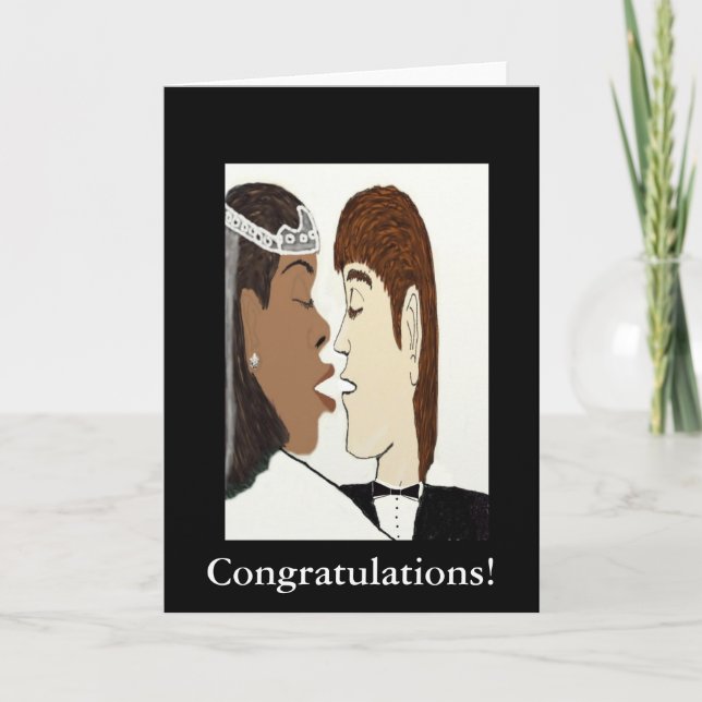 Carte mariage multiculturelle (Devant)