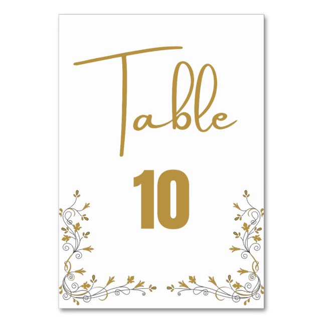 Carte Mariage Numéro de tableau (Par défaut)