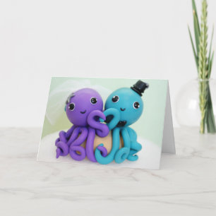 Carte Mariage Octopus Love