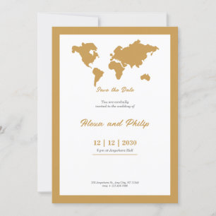 Carte Mariage or