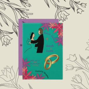 Carte Mariage papier Shimmer Champagne Sparkling