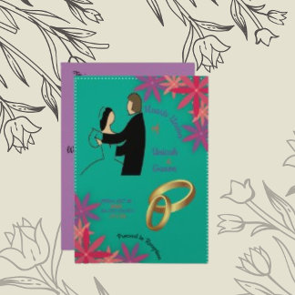 Carte Mariage papier Shimmer Champagne Sparkling