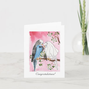 Carte Mariage Parakeet