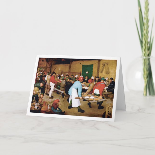 Carte Mariage paysan, Pieter Bruegel (Devant)