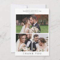 Mariage Photo Collage Merci moderne