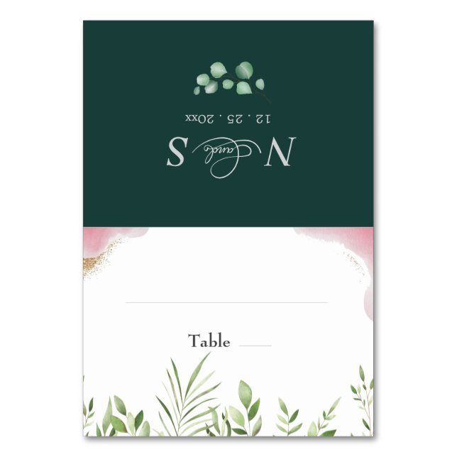 Carte Mariage Plat Gold Green (Par défaut)