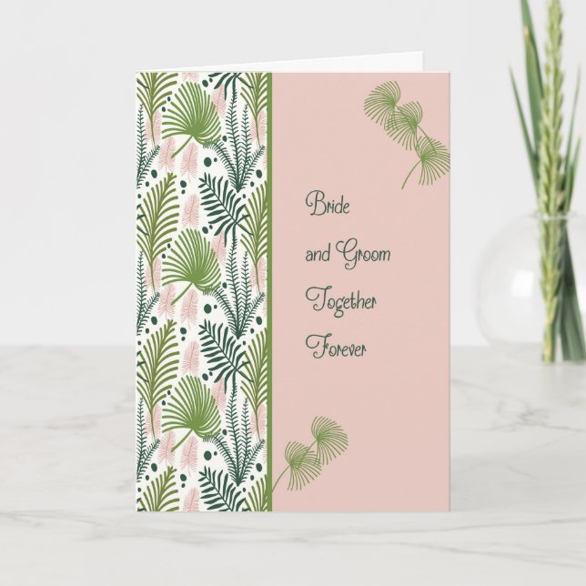 Carte mariage pour oncle et nouvelle mariée (Devant)