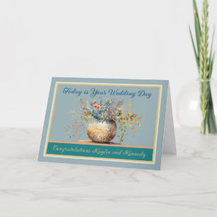 Carte mariage pour personnaliser avec Vase of Flow