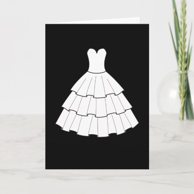 Carte Mariage Robe Mariage Bachelorette Party (Devant)