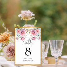 Carte Mariage Romantic Peonies