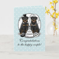 Mariage Rottweilers - Belle caricature d'un bar so