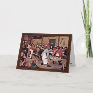 Carte Mariage rural par Bruegel D. Ä. Pieter
