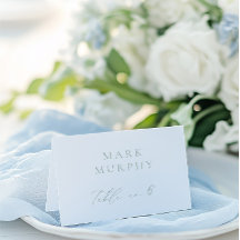Carte Mariage Sage Green & White Calligraphy
