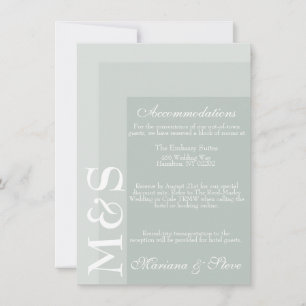Carte Mariage Sage Simple Modern Chic Script