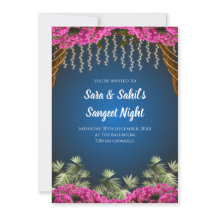 Carte mariage Sangeet et invitation indien Sangeet