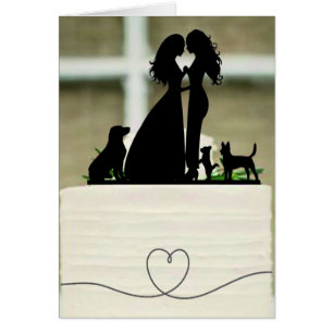 Carte mariage - Silhouette