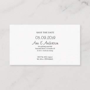 Carte Mariage simple