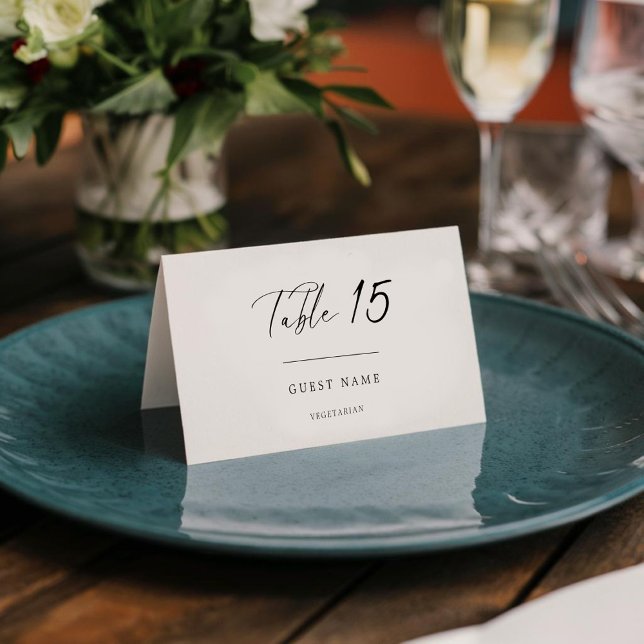 Carte Mariage Simple Avec Menu Et Choix De Repas (Créateur téléchargé)
