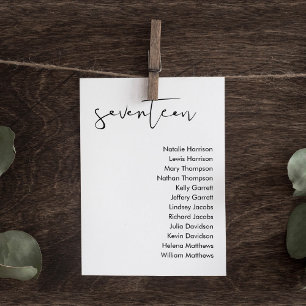 Carte Mariage STELLA - TABLEAU 17