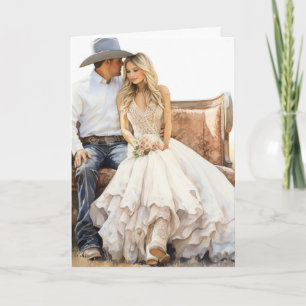 Carte Mariage Stetson & dentelle : Hitte in Cowboy Harmo