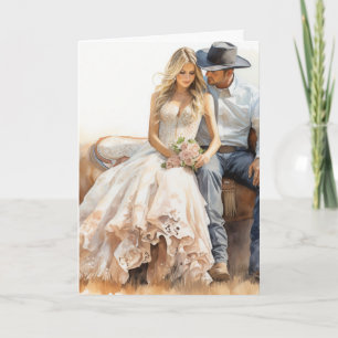 Carte Mariage Stetson & dentelle : Whispers on the Wind