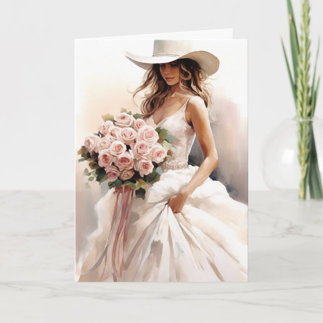 Carte Mariage Stetson & Lace : Lassos in Lace (Devant)