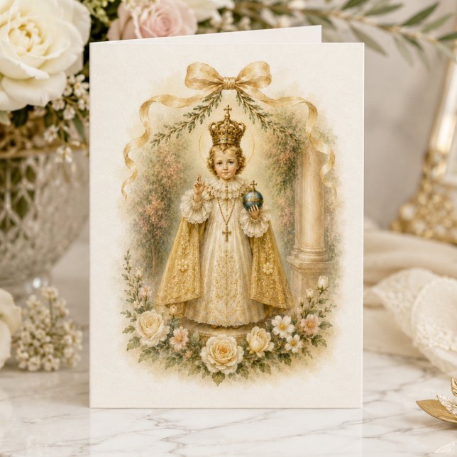 Carte Mariage traditionnel catholique de l'Enfant de Pra (Créateur téléchargé)