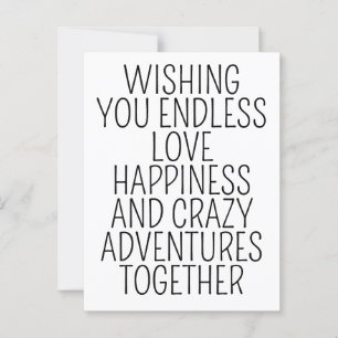 Carte mariage / Vous souhaiter un amour sans fin,