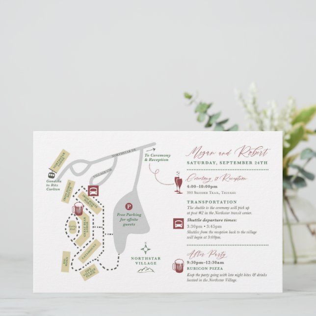 Carte mariage Weekend - POUR MEGAN (Debout devant)