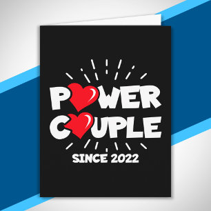 Carte Marié 2022 - Couple de puissance - Anniversaire Ma