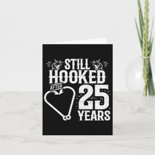 Carte Marié 25 ans - Couple de pêche - 25e Mariage A