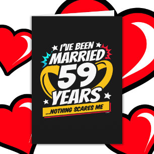Carte Marié 59 ans drôle 59ème anniversaire de Mariage