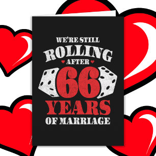 Carte Marié 66 ans drôle 66e anniversaire de Mariage