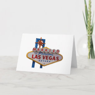 Carte MARIÉ À Las Vegas Card