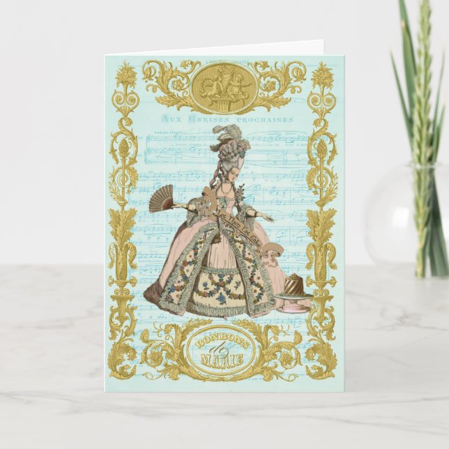 Carte MARIE ANTOINETTE Pour Cerises Bonbons (Devant)