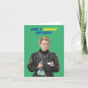Carte Marie Curie A Un Anniversaire Radiant