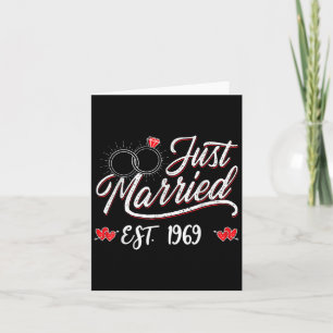 Carte Marié Est 1969 Mari Femme 56e Mariage An