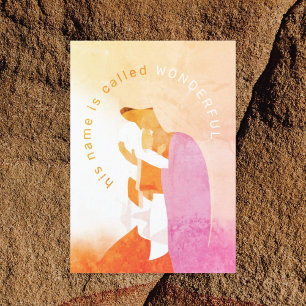 Carte Marie et bébé Jésus Noël