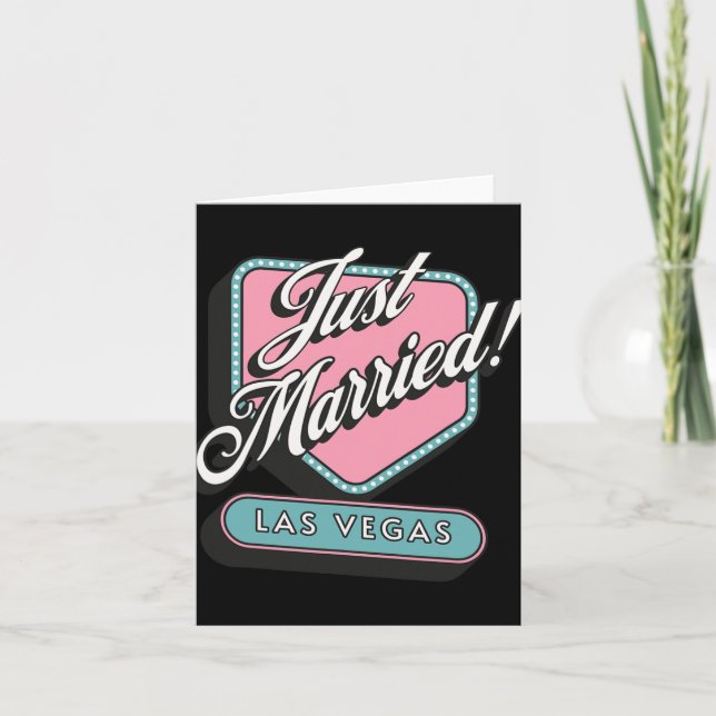 Carte Marié Las Vegas Mariage mariée (Devant)