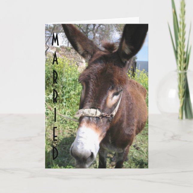 CARTE MARIÉ-MAINTENANT VOUS L'AVEZ FAIT ! (Devant)