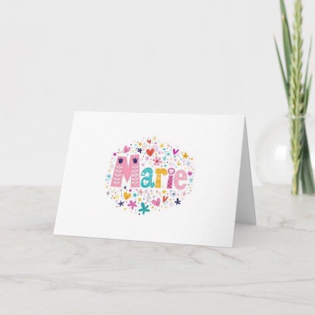 CARTE *****MARIE****** POUR VOTRE ANNIVERSAIRE "PROFITEZ (Devant)