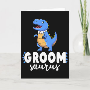 Carte Marié Saurus Dinosaure Fiançailles Mariage Couple 