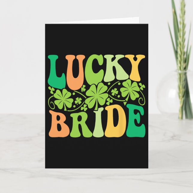 Carte Mariée Chanceuse Marié Couples Mariage Corresponda (Devant)